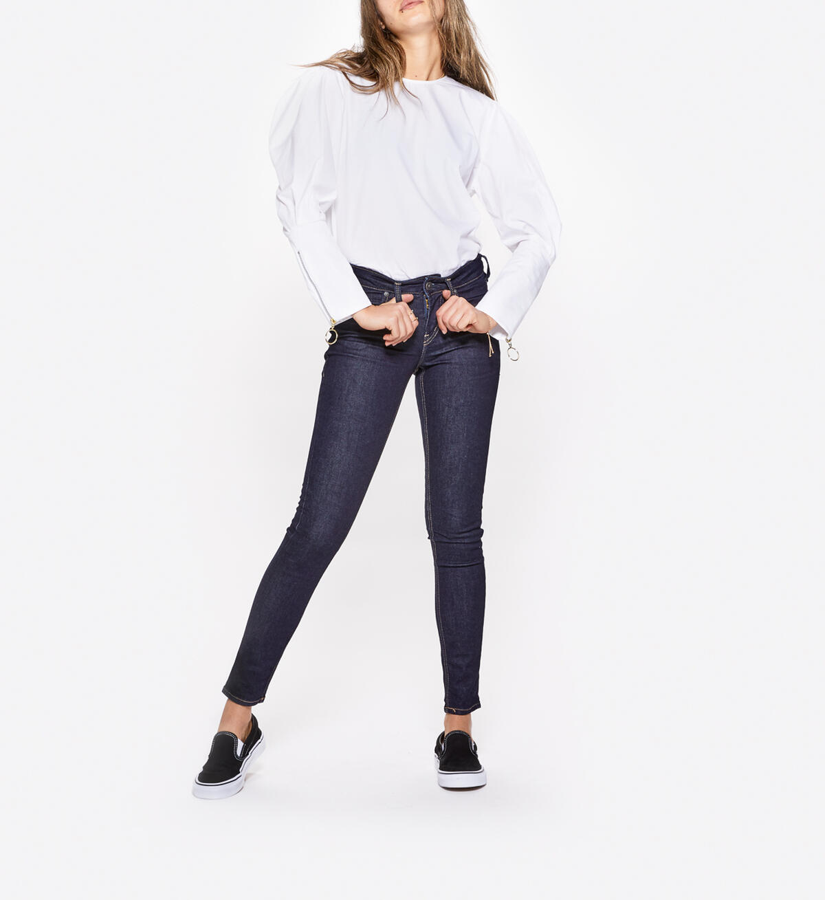 Aiko Super Skinny Dark Wash, , hi-res image number 3