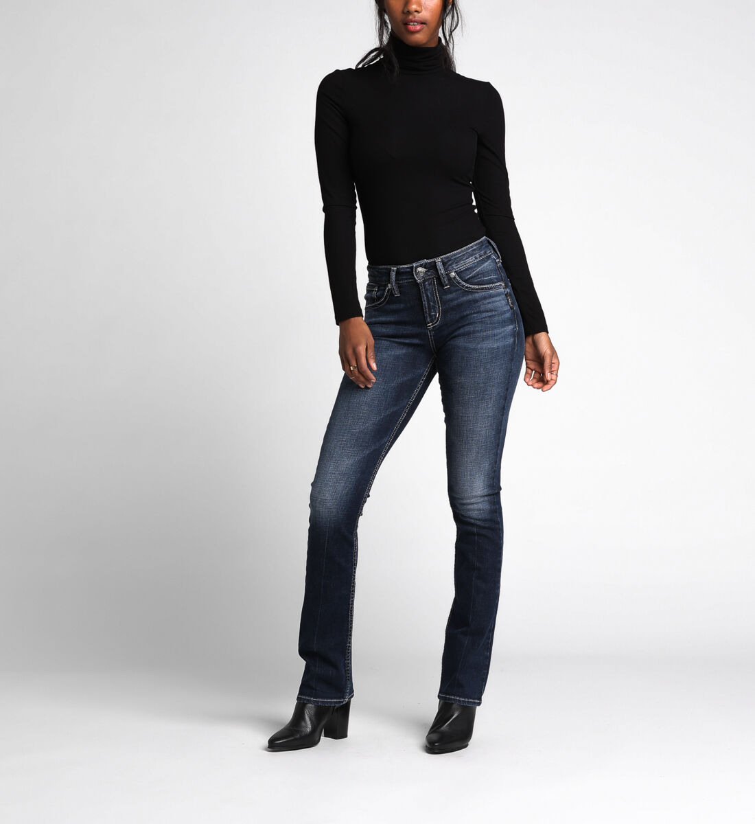 Silver curvy jeans sales