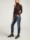 Boyfriend Mid Rise Slim Leg Luxe Stretch Jeans, , hi-res image number 2