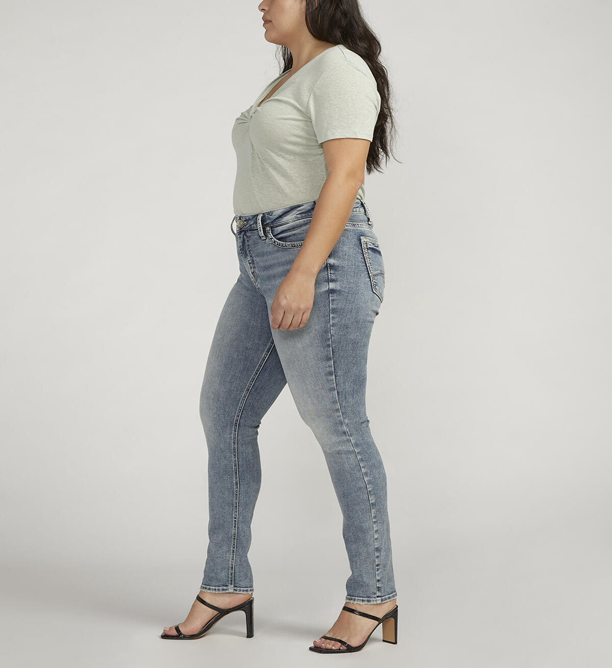 Suki Mid Rise Straight Leg Jeans Plus Size, , hi-res image number 2