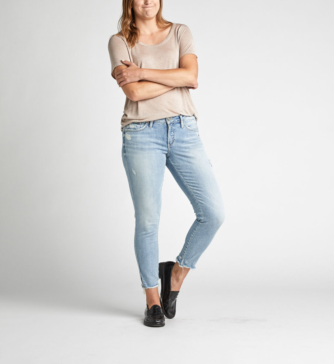 Silver suki skinny crop shop
