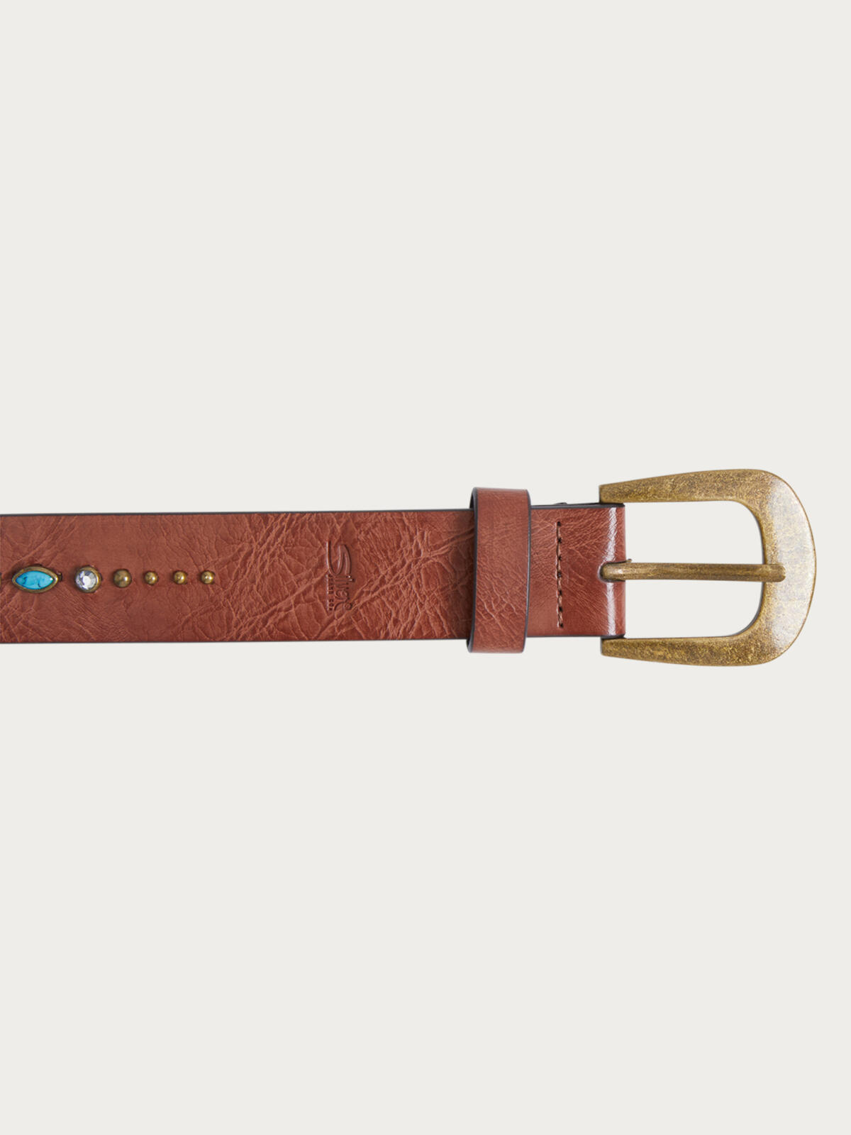Turquoise Embellished Women's Belt image number 0