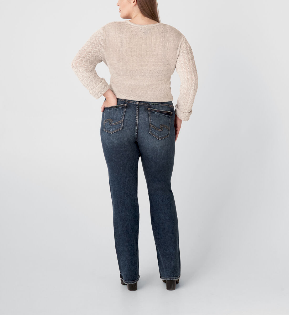 Silver jeans elyse plus hot sale size