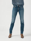 Suki Mid Rise Straight Leg Luxe Stretch Jeans image number 3