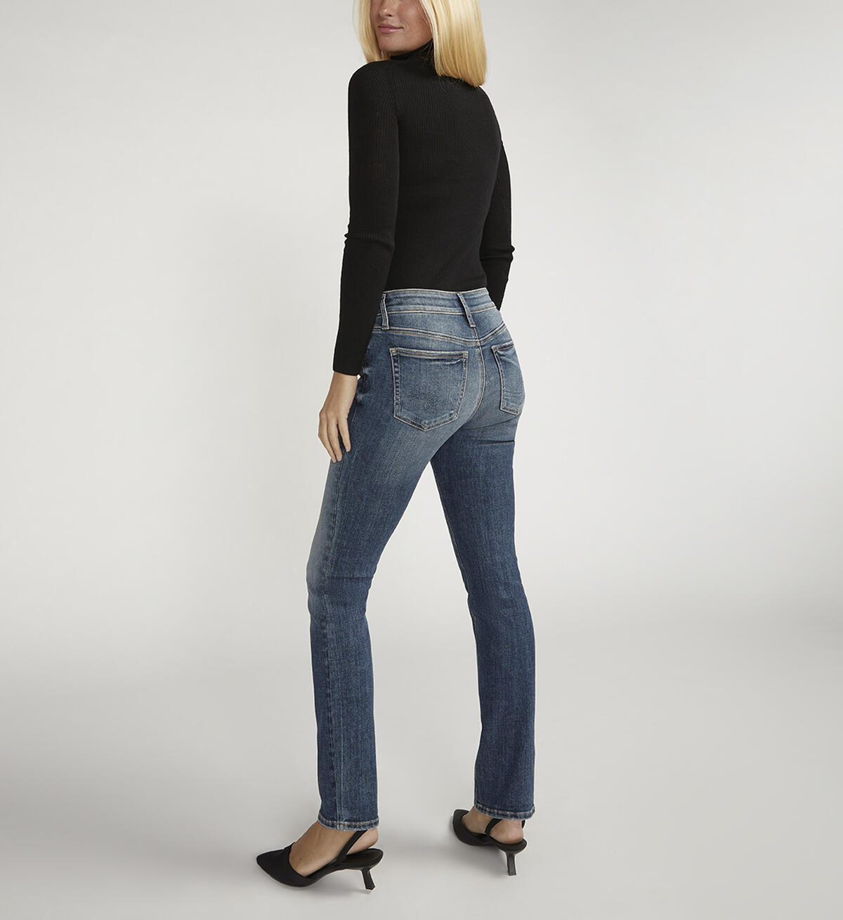 Suki Mid Rise Straight Leg Jeans, , hi-res image number 1