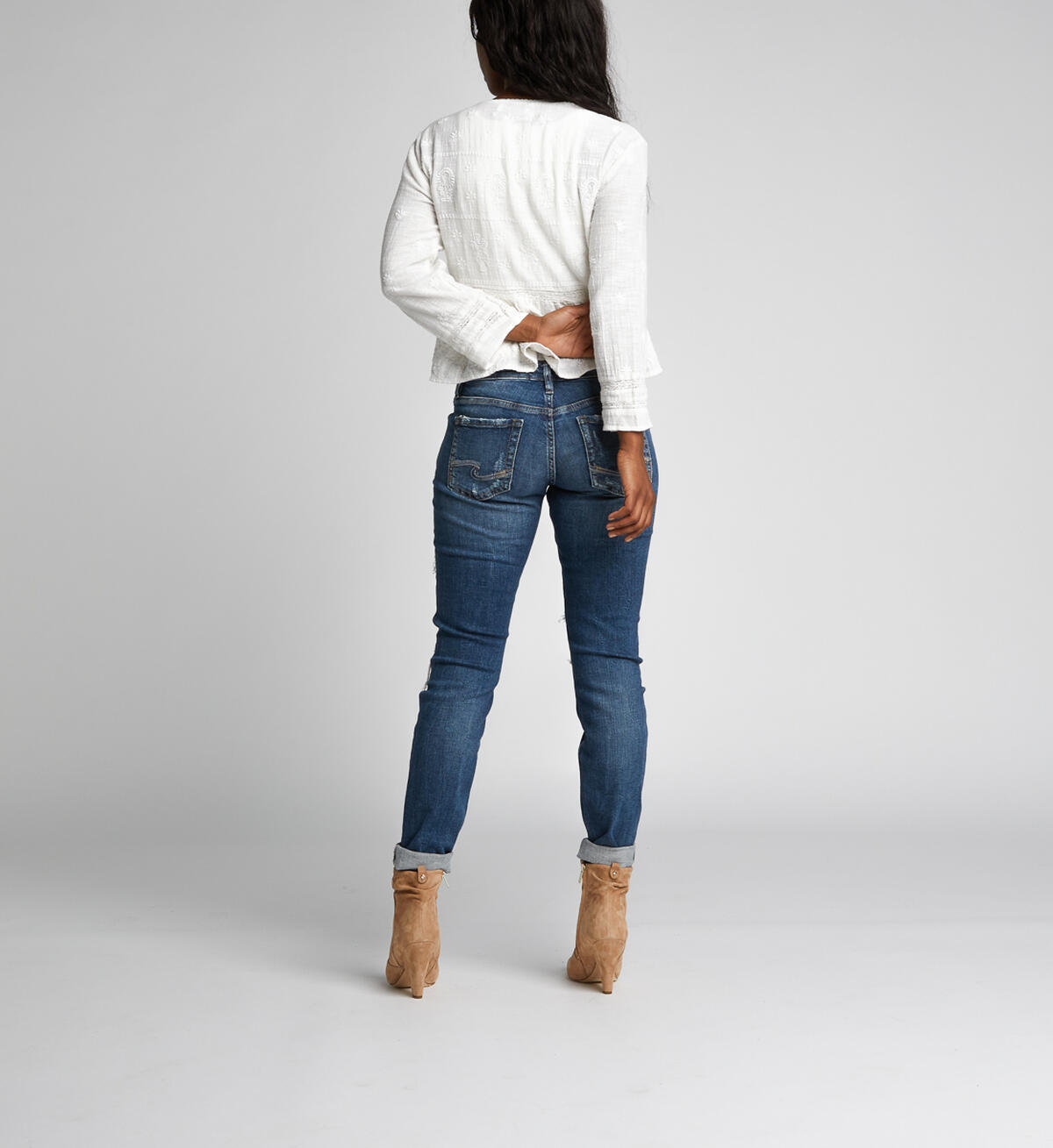 Mid-Rise Boyfriend Jeans, , hi-res image number 1