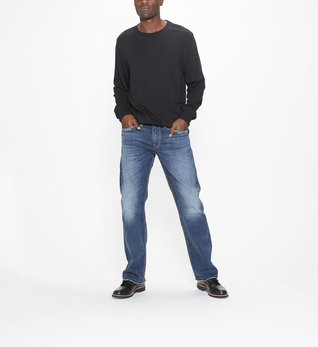 Silver jeans zac dark wash sale