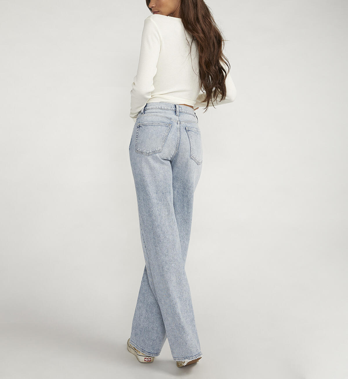 Highly Desirable High Rise Trouser Leg Jeans, Indigo, hi-res image number 4