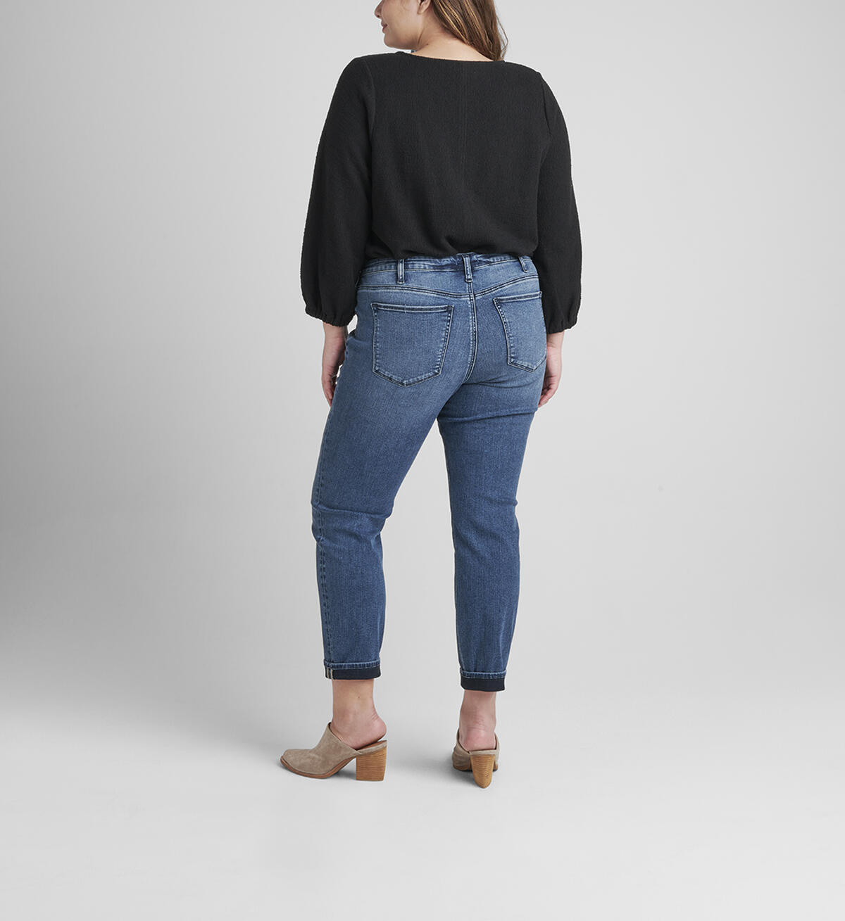 Beau Mid Rise Slim Leg Jeans Plus Size, , hi-res image number 1