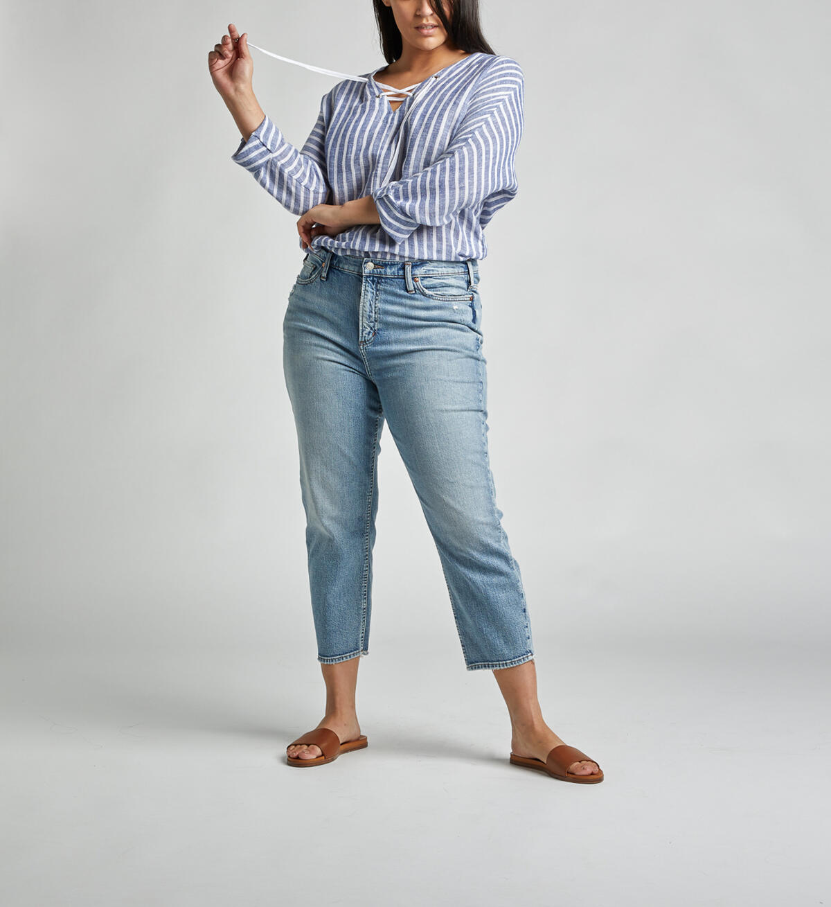 Frisco High-Rise Vintage Straight Crop Jeans, , hi-res image number 3