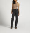 Mid Rise Straight Leg Dad Jean, Black, hi-res image number 0