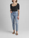 Highly Desirable High Rise Straight Leg Jeans, , hi-res image number 0
