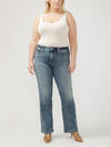 Suki Mid Rise Trouser Leg Jeans Plus Size, , hi-res image number 0