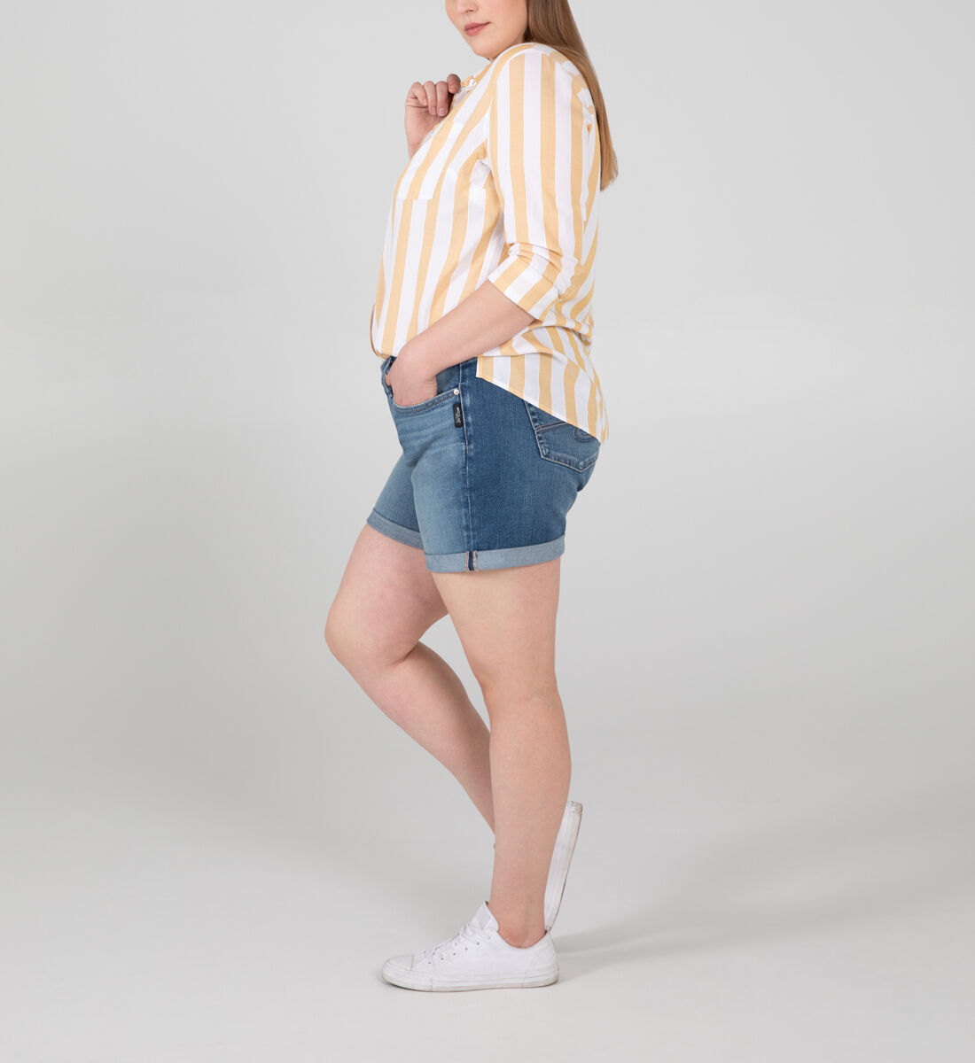 Boyfriend shorts shop plus size