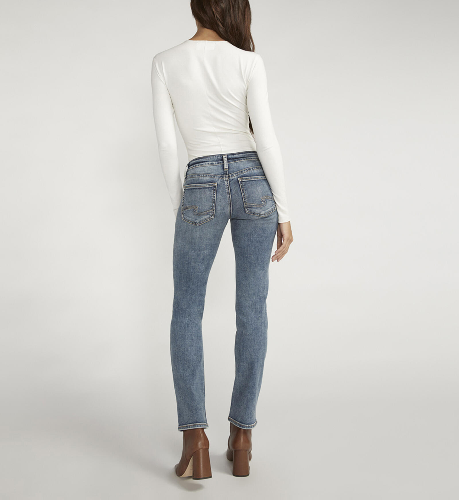 Buy Tuesday Low Rise Straight Leg Jeans for USD 84.00 | Silver Jeans US New