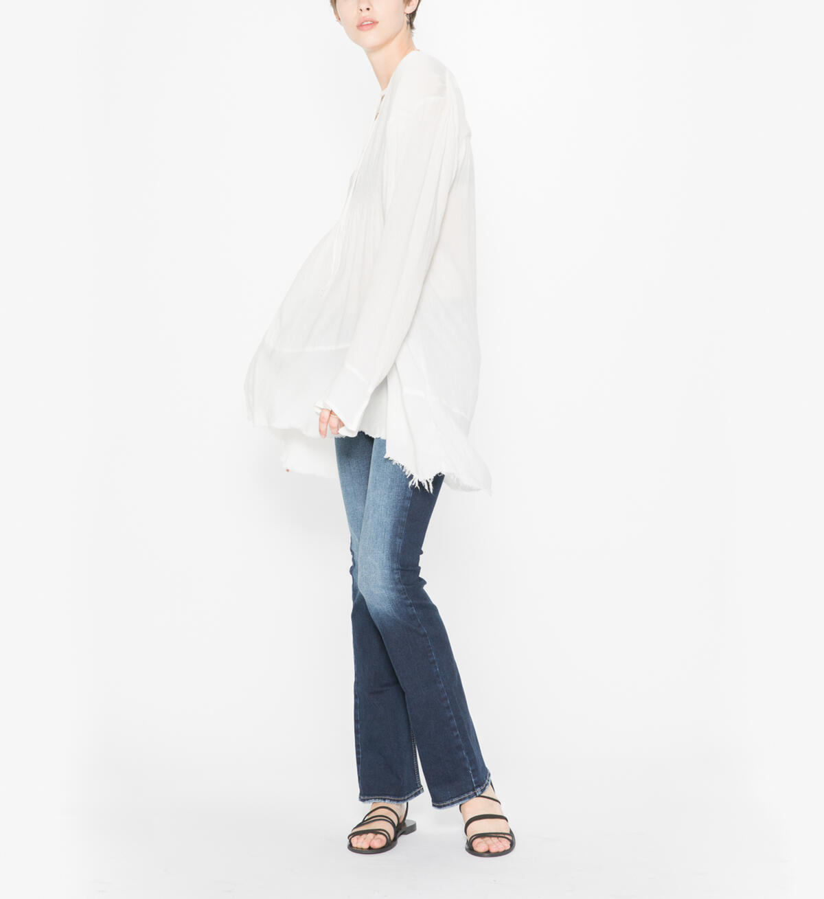 Sophia  - Flowy Tunic Peasant Top, , hi-res image number 2