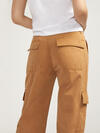 Wide Leg Cargo Pant, Camel, hi-res image number 3