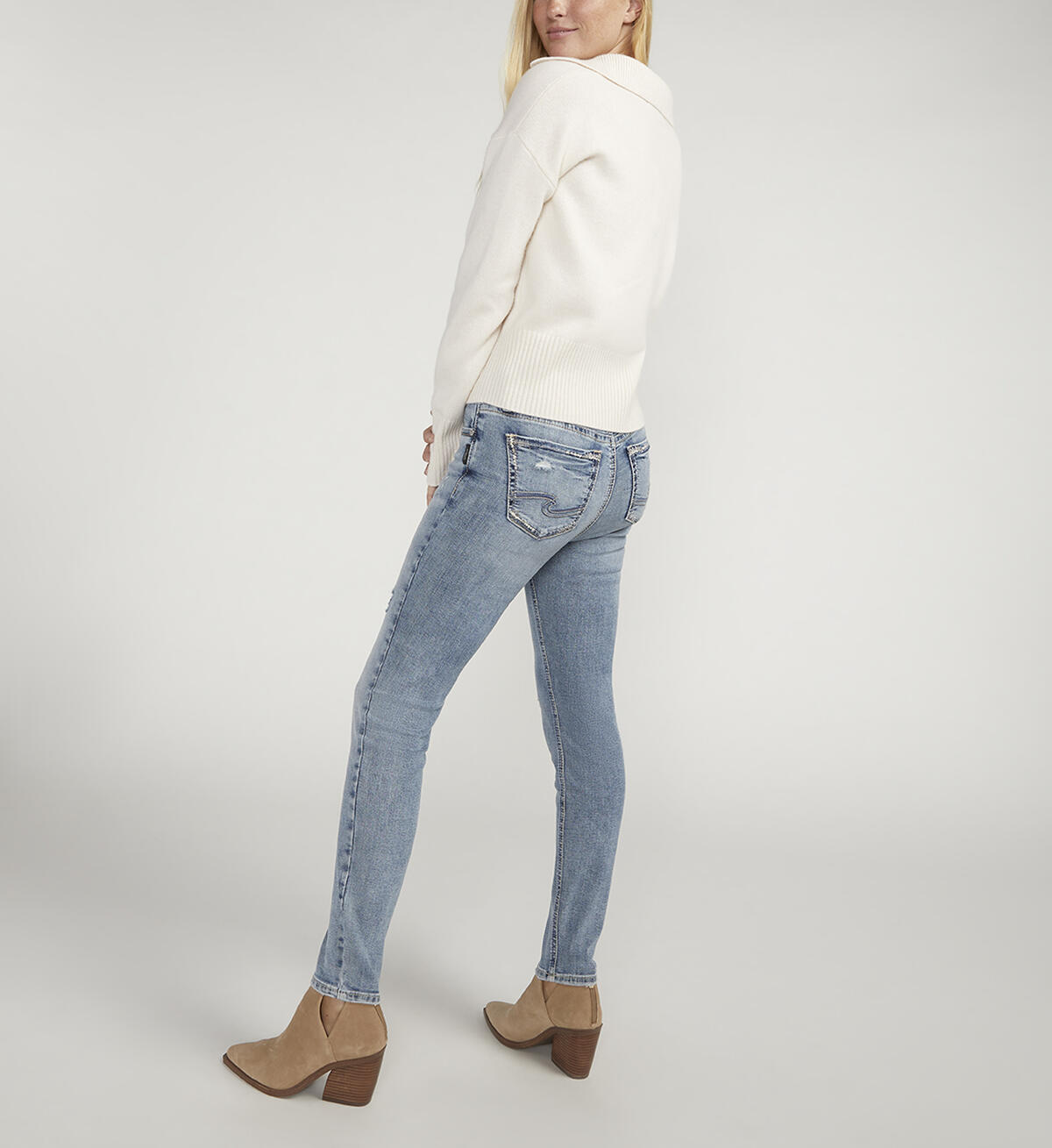 Elyse Mid Rise Skinny Leg Jeans, , hi-res image number 1