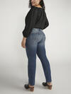 Suki Mid Rise Straight Leg Jeans Plus Size image number 1
