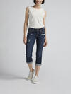 Suki Capri Dark Wash, , hi-res image number 0