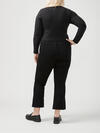 Suki Mid Rise Kick Flare Luxe Stretch Jeans Plus Size image number 1