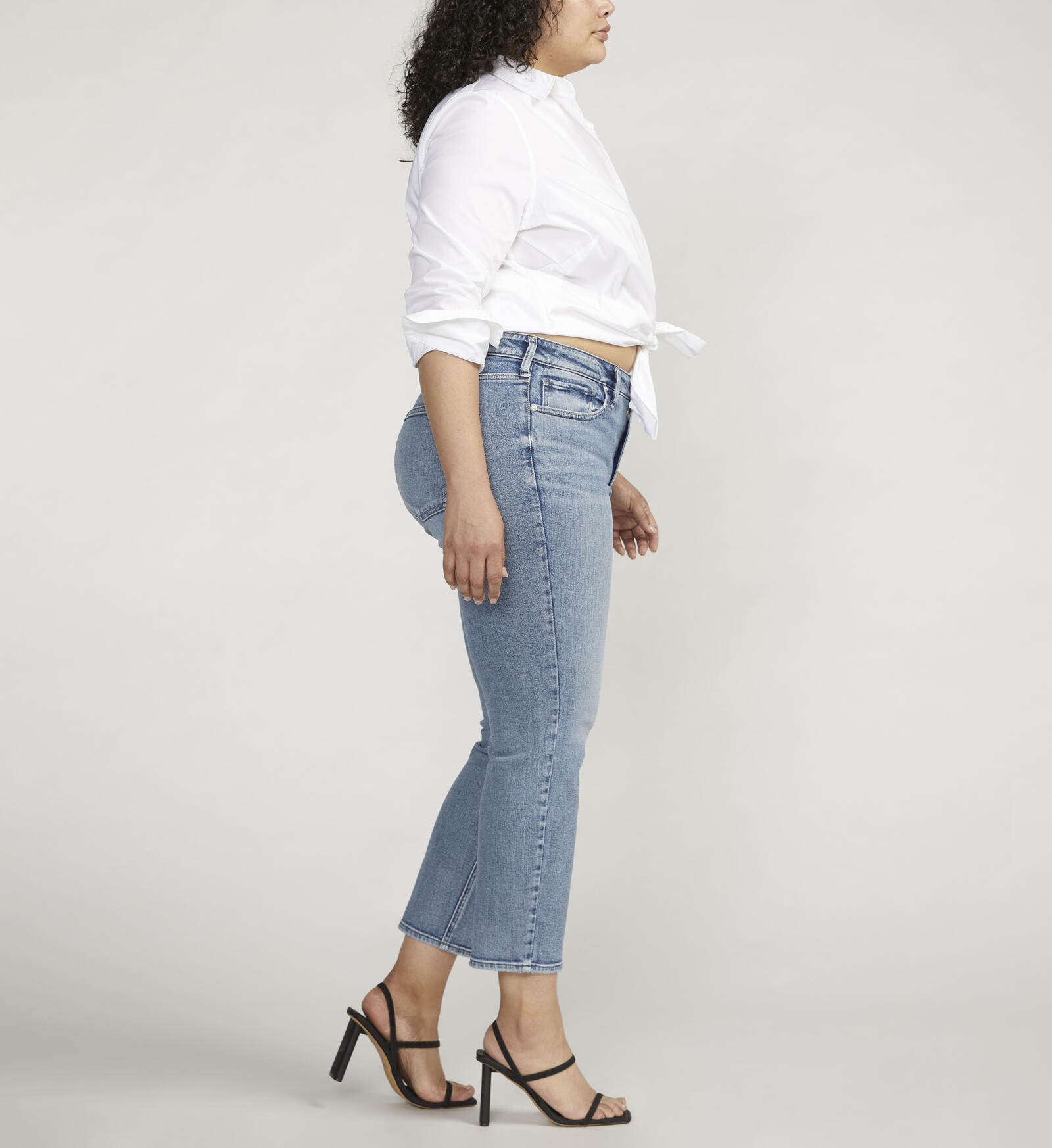 Buy Most Wanted Mid Rise Ankle Straight Leg Jeans Plus Size for USD 78.00