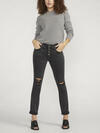 Boyfriend Mid Rise Slim Leg Jeans image number 0