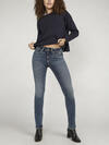 Suki Mid Rise Straight Leg Jeans, Indigo, hi-res image number 3