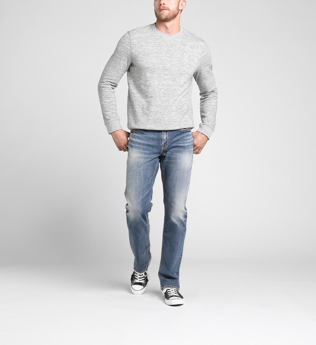Grayson Easy Fit Straight Leg Jeans Final Sale, , hi-res image number 3