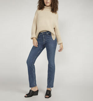 Infinite Fit Mid Rise Straight Leg Jeans