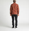 Cornell Long-Sleeve Plaid Shirt, Burgandy, hi-res image number 2