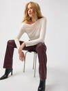 Suki Mid Rise Slim Bootcut Coated Jeans image number 4