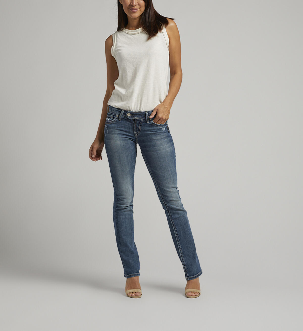 Tuesday Low Rise Slim Bootcut Jeans, Indigo, hi-res image number 0