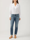 Boyfriend Mid Rise Slim Leg Jeans image number 0