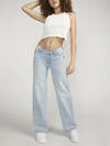 V-Front Mid Rise Wide Leg Jeans, , hi-res image number 4