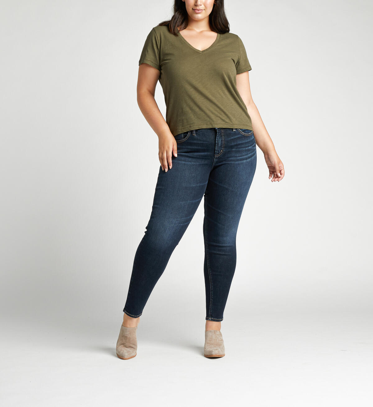 Avery High Rise Skinny Plus Size Jeans, , hi-res image number 3