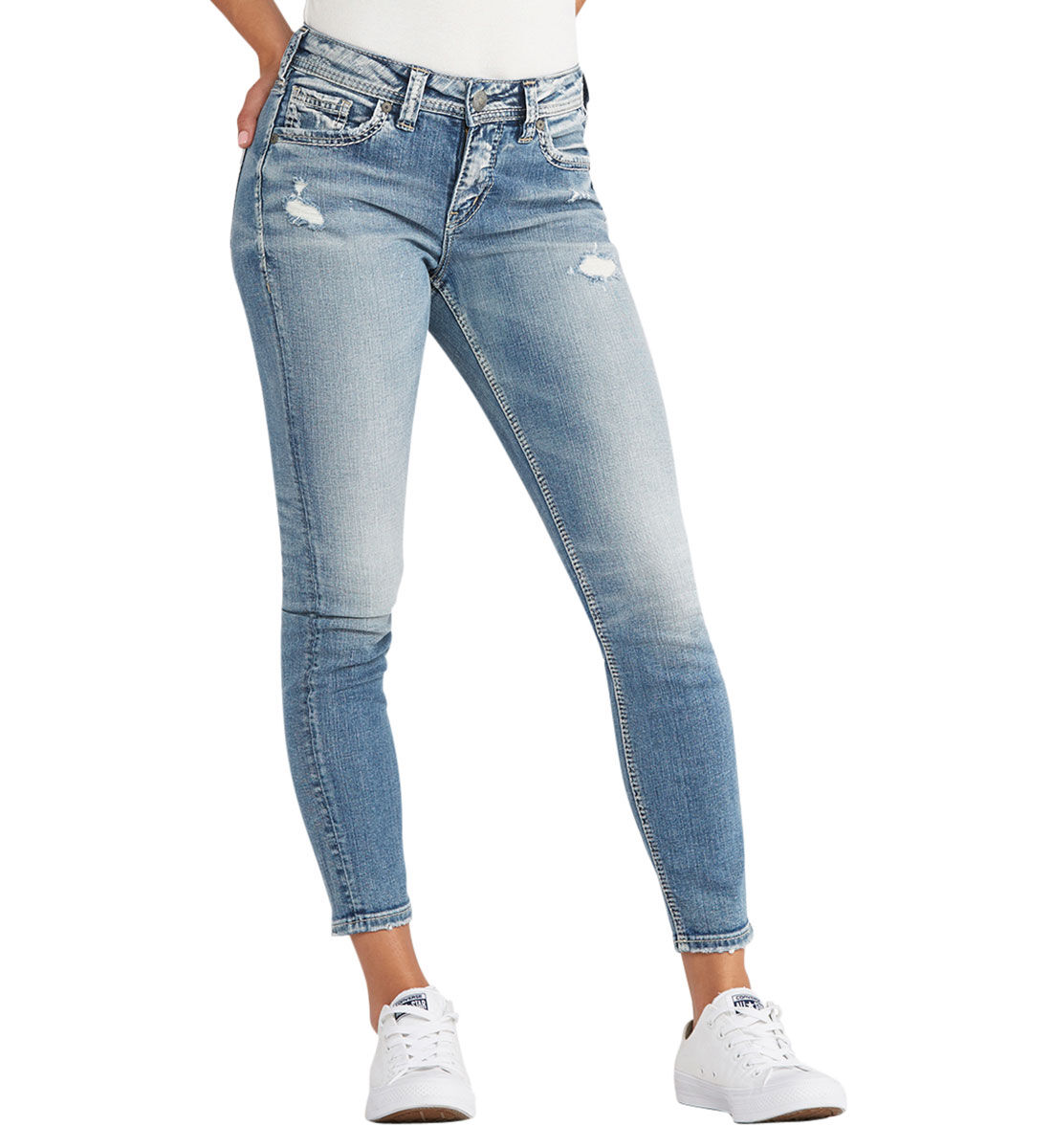 Buy Avery Ankle Skinny Medium Wash for USD 89.00 Silver Jeans US New