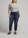 Boyfriend Mid Rise Slim Leg Jeans image number 0