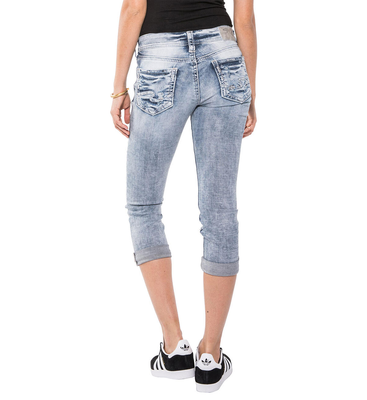 Suki Capri Light Wash, , hi-res image number 1