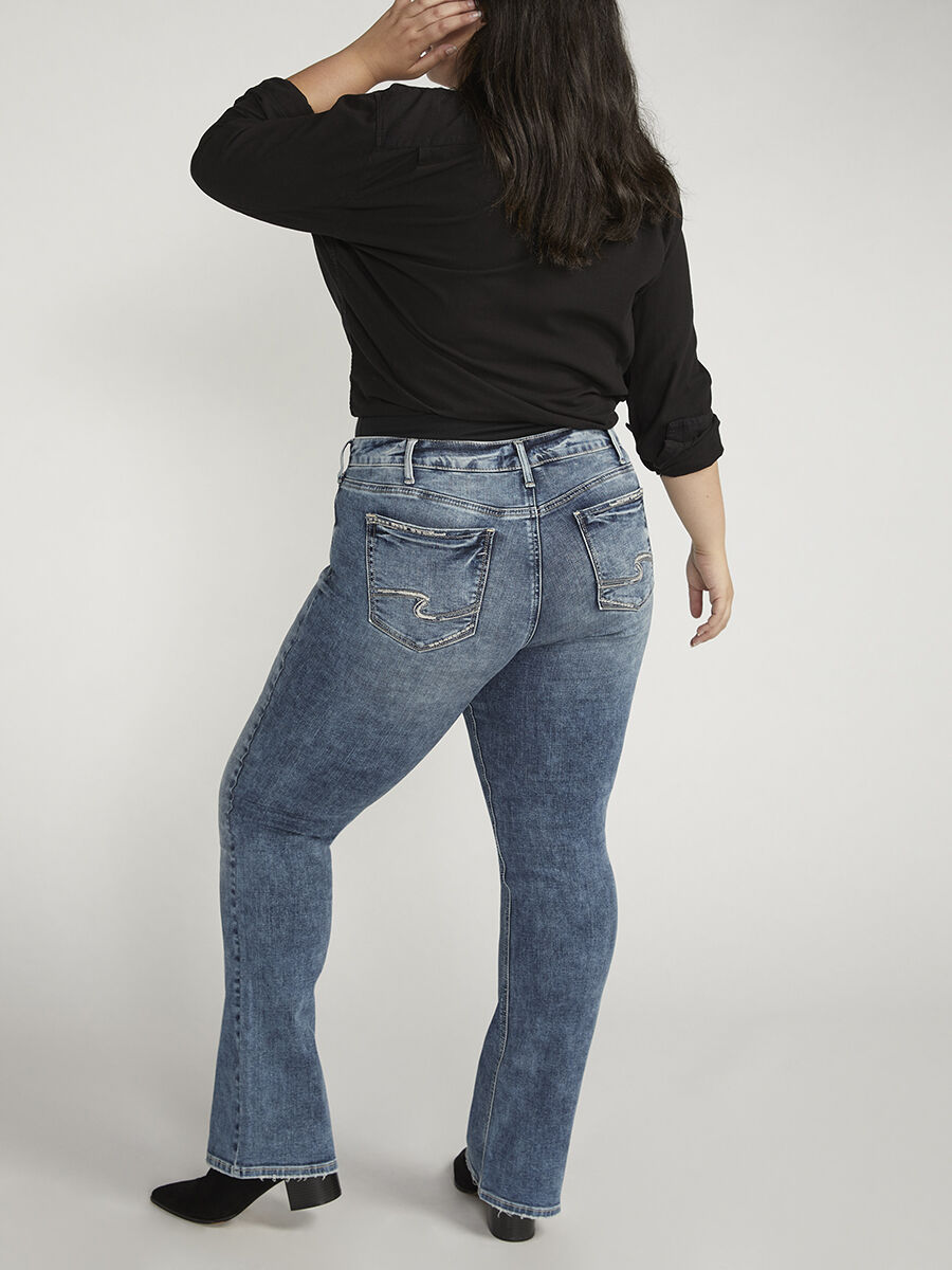 Buy Suki Mid Rise Bootcut Jeans Plus Size for USD 98.00