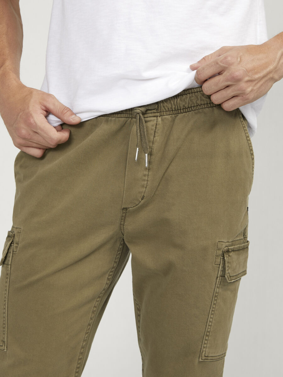 【DISCERNMENT】Reon String Two-Way Cargo Pants (SILVER) Amazon.com: Silver Cargo Pants Streetwear High Waist