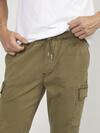 Pull-On Cargo Essential Twill Pant, Olive, hi-res image number 3