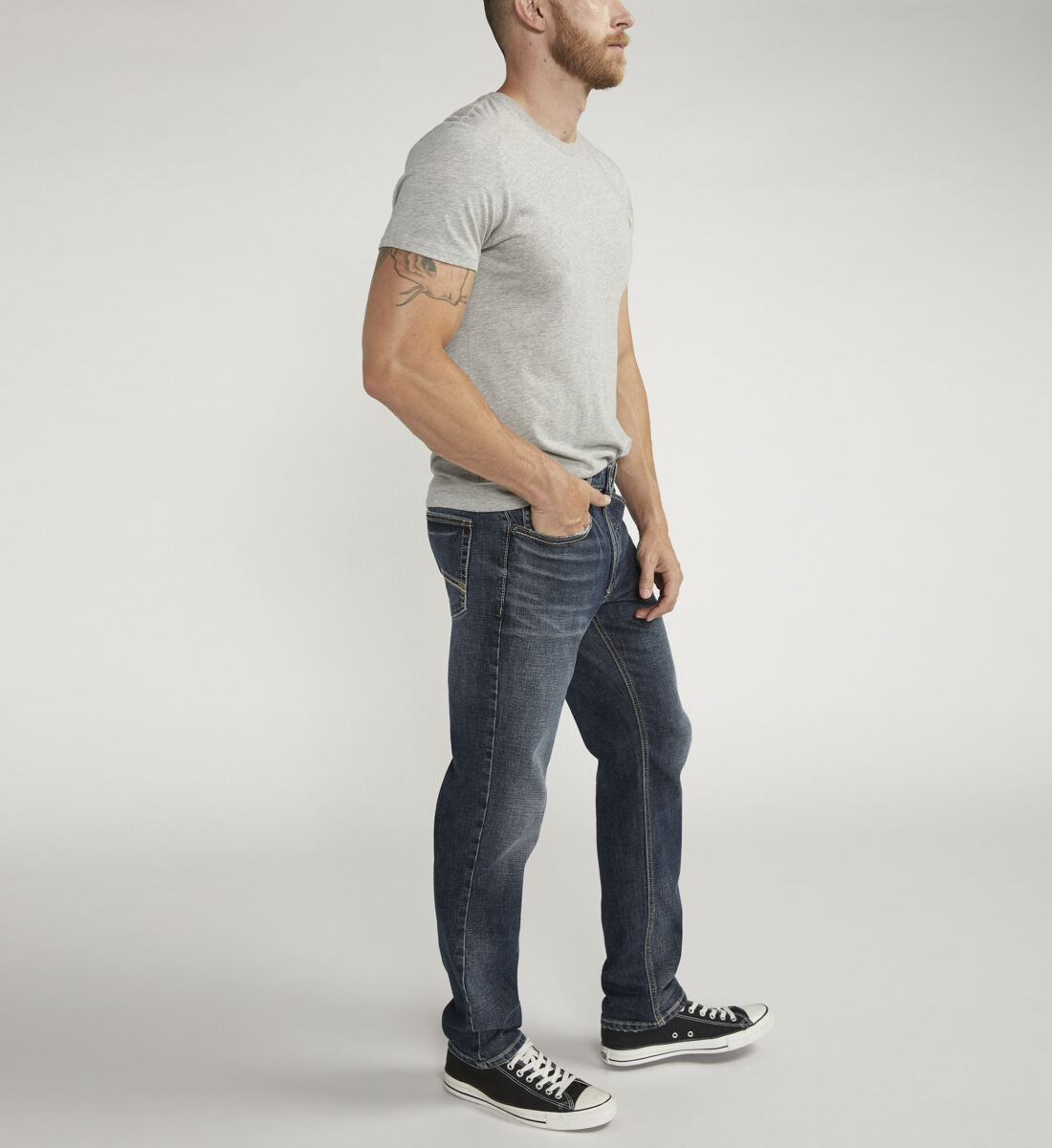 Buy Eddie Athletic Fit Tapered Leg Jeans for USD 59.00 | Silver Jeans US New