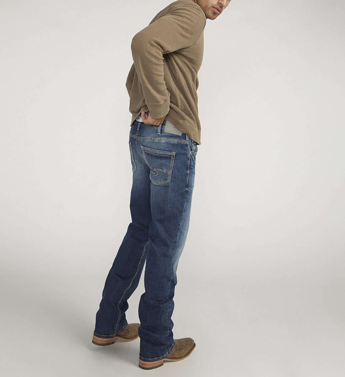 Buy Jace Slim Fit Bootcut Jeans for USD 88.00 Silver Jeans US New