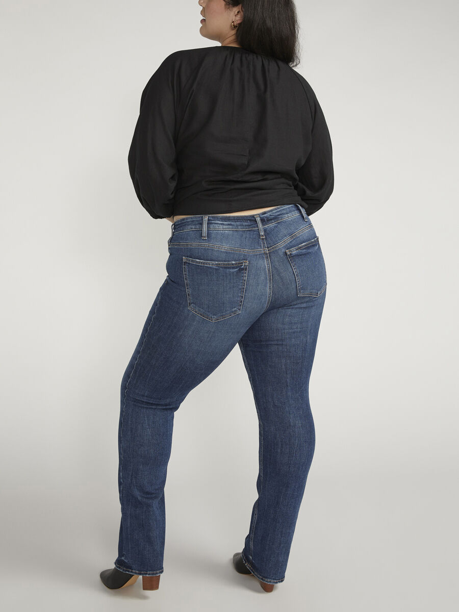 Suki Mid Rise Slim Bootcut Jeans Plus Size
