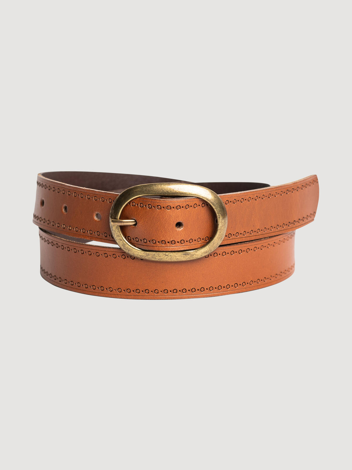 Silver Jeans Women's Genuine Leather belt with Vintage feel image number 0}