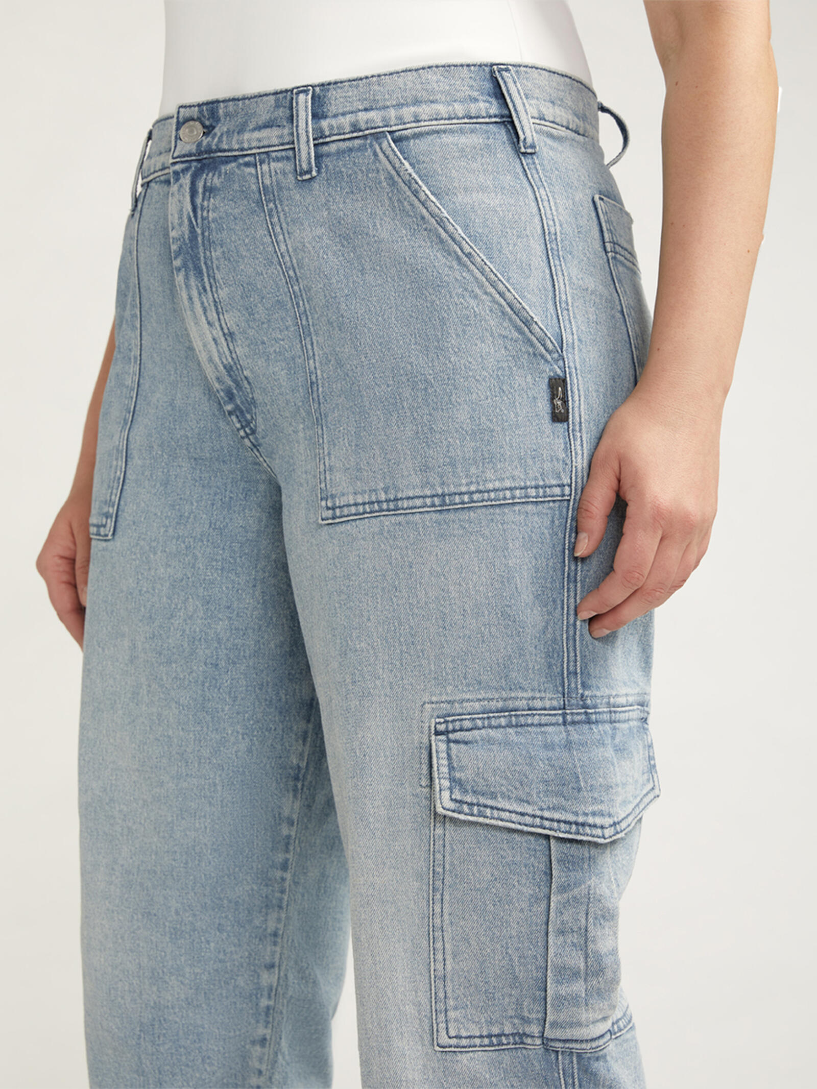 Buy Utility Cargo Jeans Plus Size for USD Silver Jeans