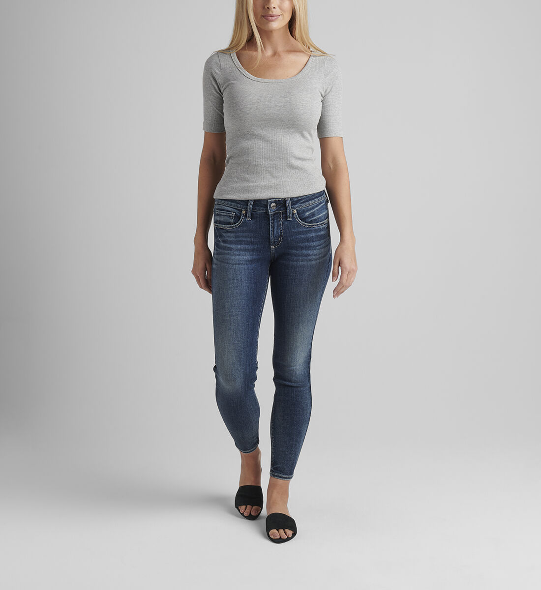 Britt Low Rise Skinny Jeans Front
