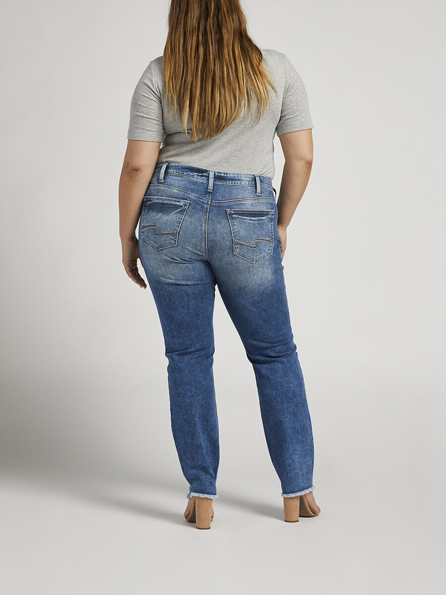 Suki Mid Rise Straight Leg Jeans Plus Size