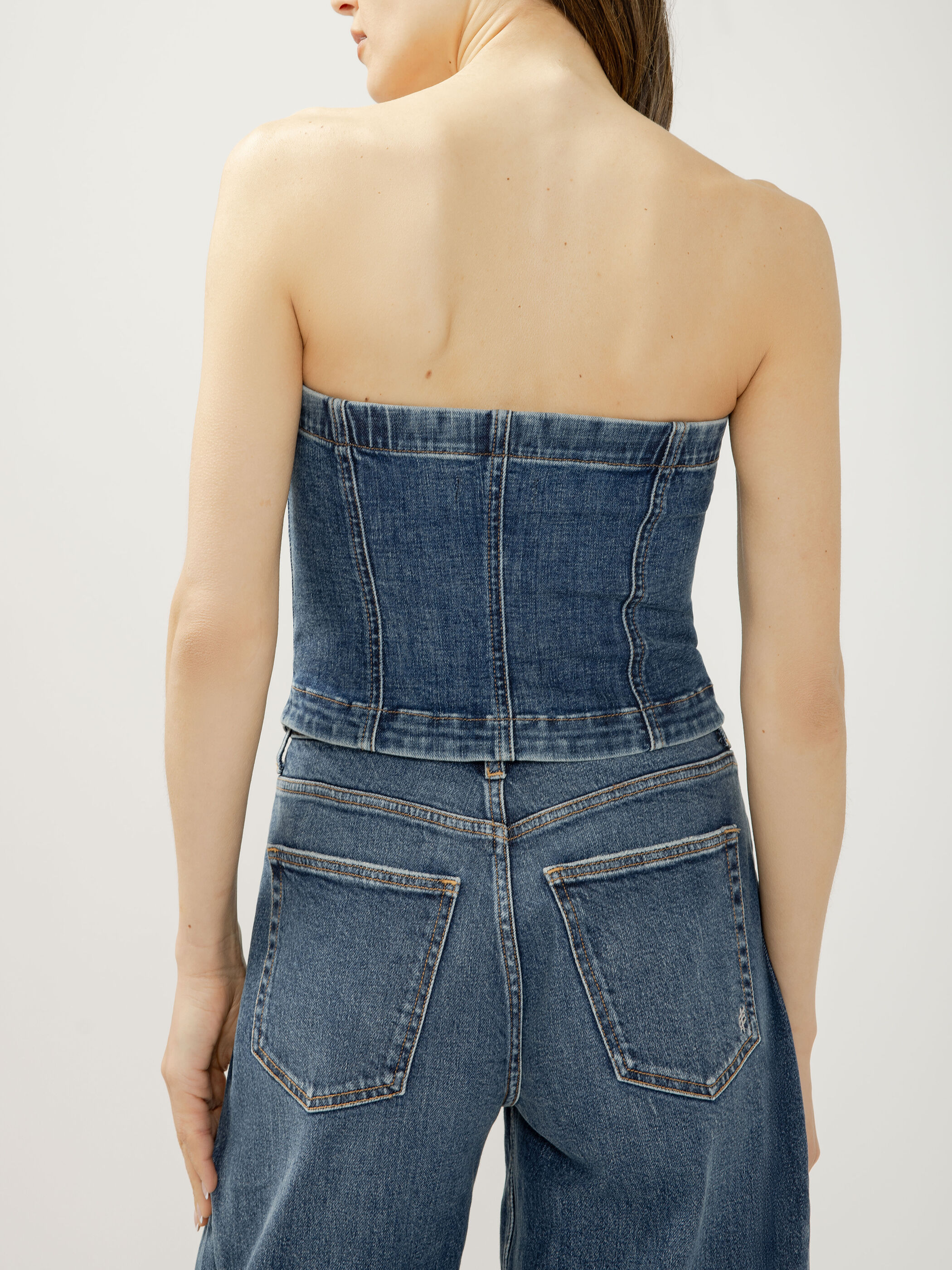 Buy Denim Button Front Corset for USD 58.00 | Silver Jeans
